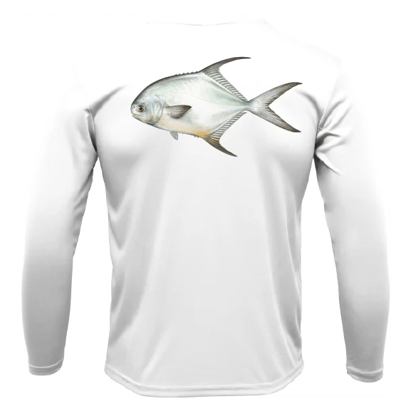 Key West, FL Permit Long Sleeve UPF 50+ Dry-Fit Shirt