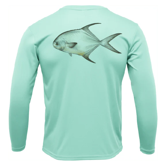 Key West, FL Permit Long Sleeve UPF 50+ Dry-Fit Shirt - Image 7