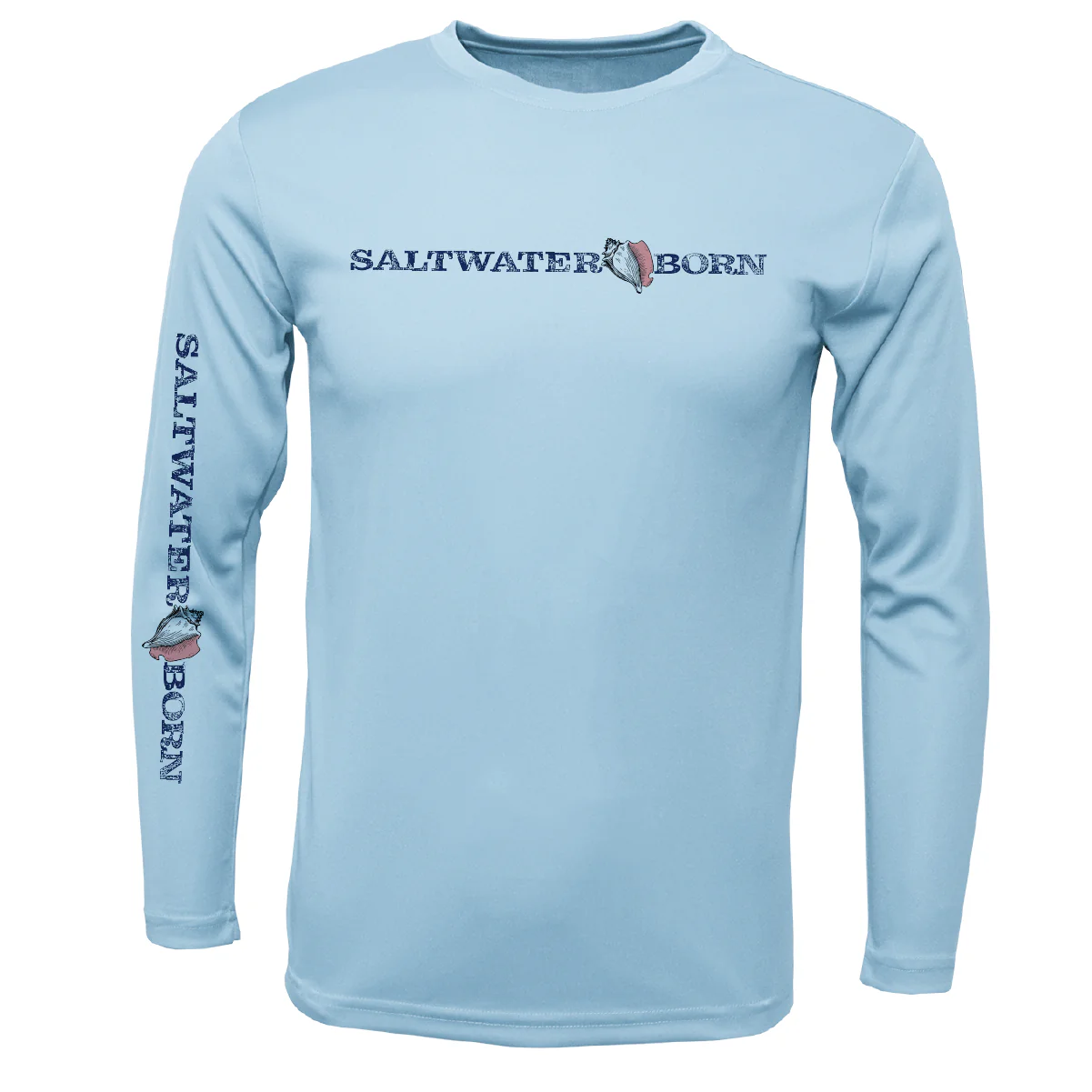 Key West, FL Saltwater Born Boy's Long-Sleeve UPF 50+ Dry-Fit Shirt