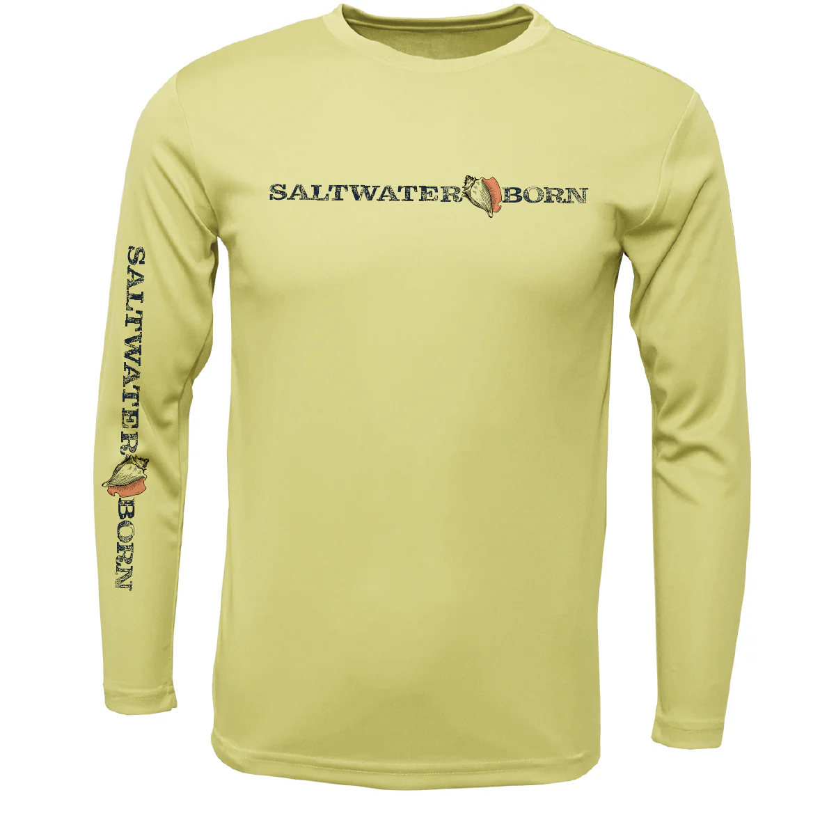 Key West, FL Saltwater Born Boy's Long-Sleeve UPF 50+ Dry-Fit Shirt - Image 3