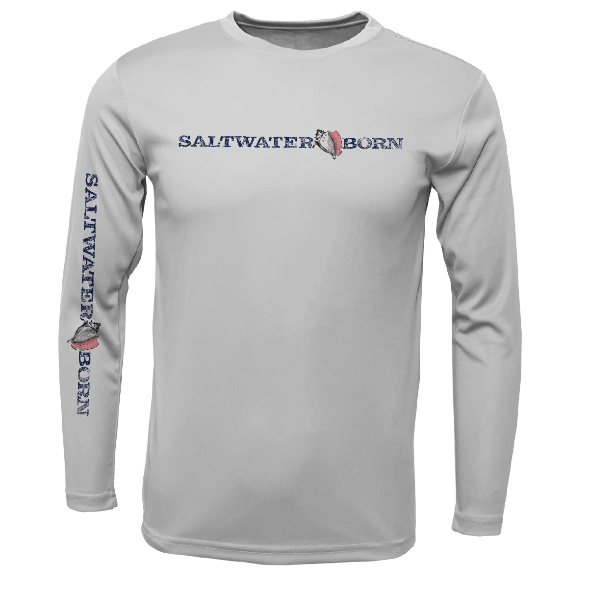 Key West, FL Saltwater Born Boy's Long-Sleeve UPF 50+ Dry-Fit Shirt - Image 7