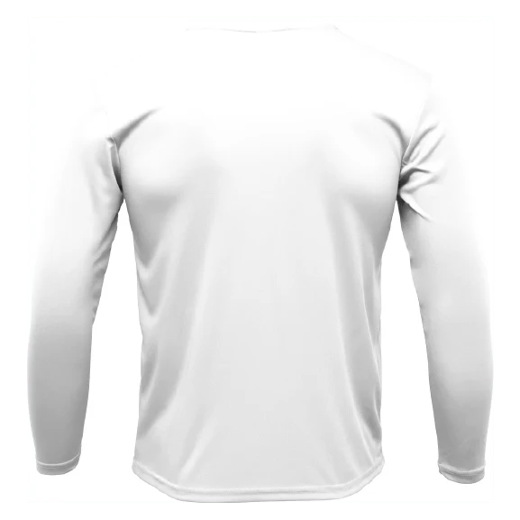 Key West, FL Saltwater Born Circle Logo Clean Long Sleeve UPF 50+ Dry-Fit Shirt - Image 4