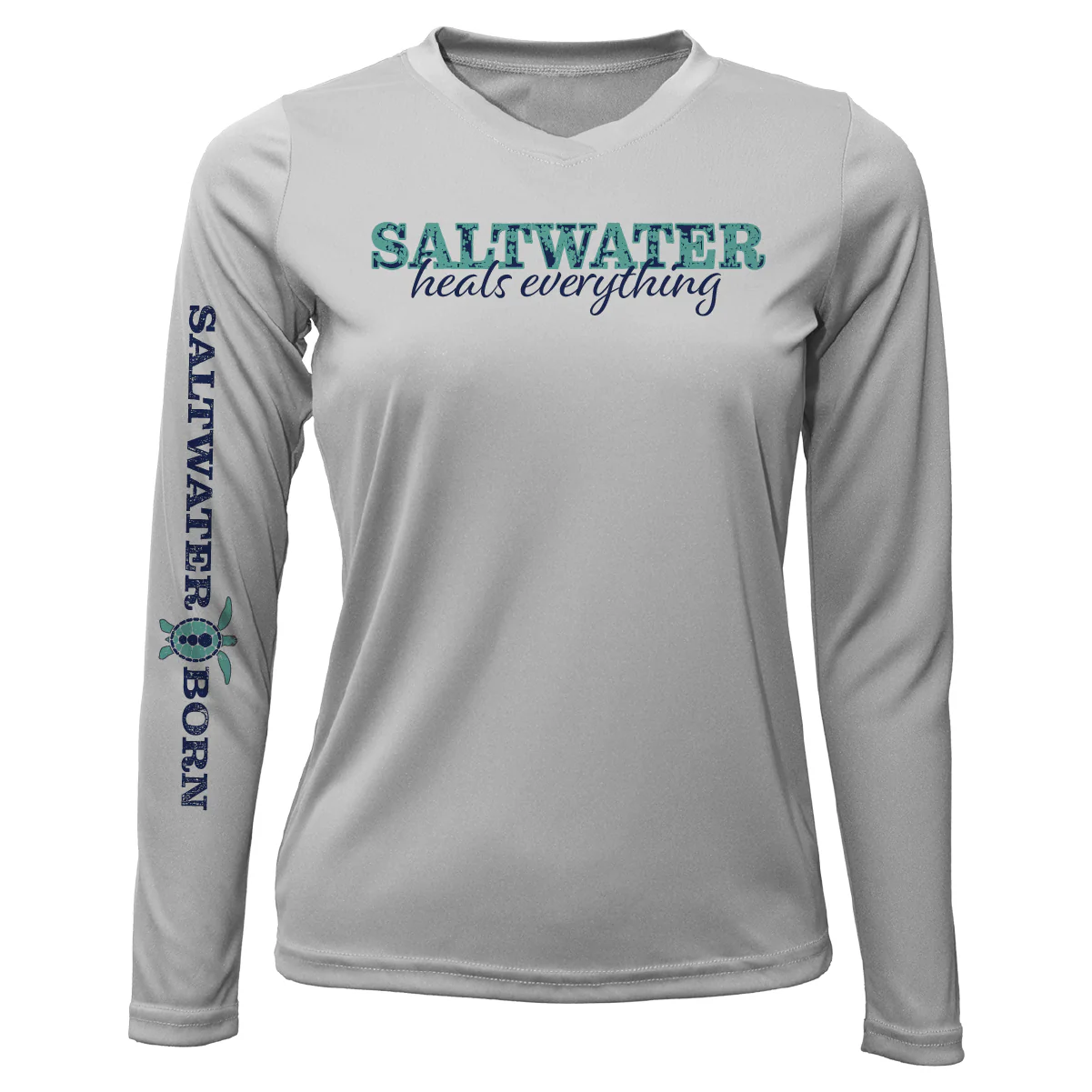 Key West, FL "Saltwater Heals Everything" Long Sleeve UPF 50+ Dry-Fit Shirt - Image 11
