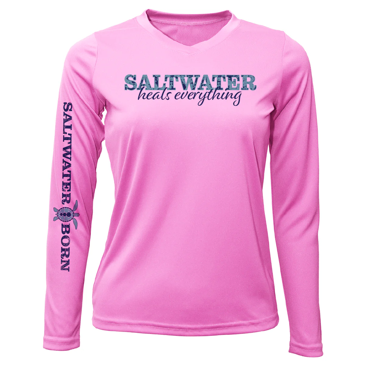 Key West, FL "Saltwater Heals Everything" Long Sleeve UPF 50+ Dry-Fit Shirt - Image 3