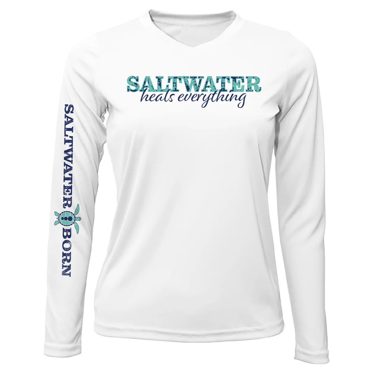 Key West, FL "Saltwater Heals Everything" Long Sleeve UPF 50+ Dry-Fit Shirt - Image 7