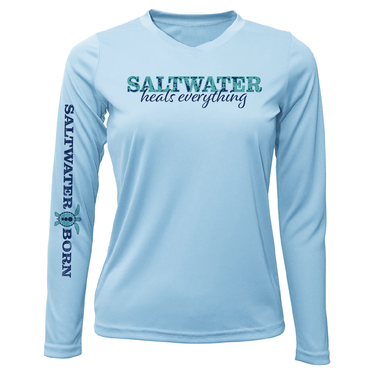 Key West, FL "Saltwater Heals Everything" Long Sleeve UPF 50+ Dry-Fit Shirt - Image 9