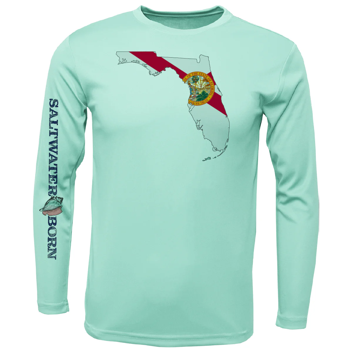 Key West, FL State of Florida Boy's Long Sleeve UPF 50+ Dry-Fit Shirt - Image 4
