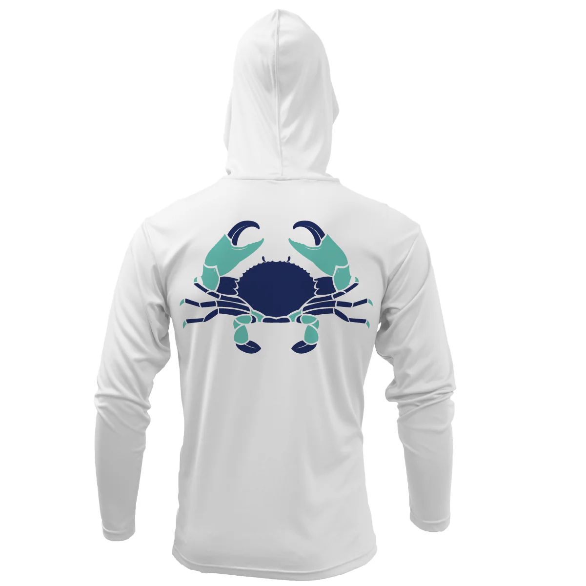 Key West, FL Stone Crab Long Sleeve UPF 50+ Dry-Fit Hoodie - Image 3