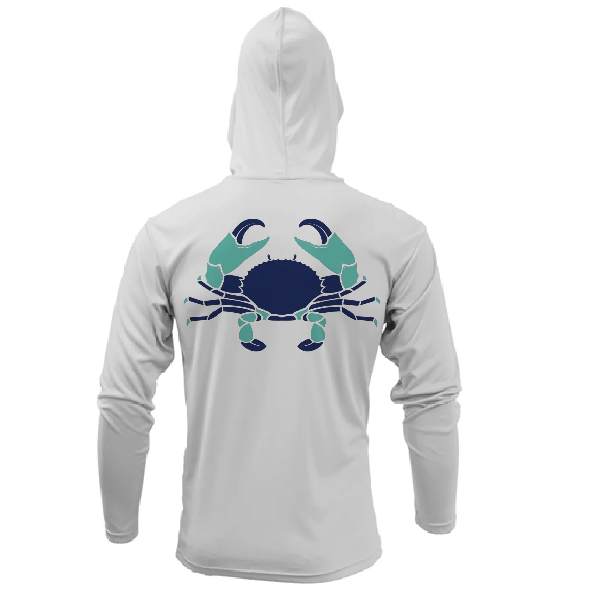 Key West, FL Stone Crab Long Sleeve UPF 50+ Dry-Fit Hoodie - Image 5