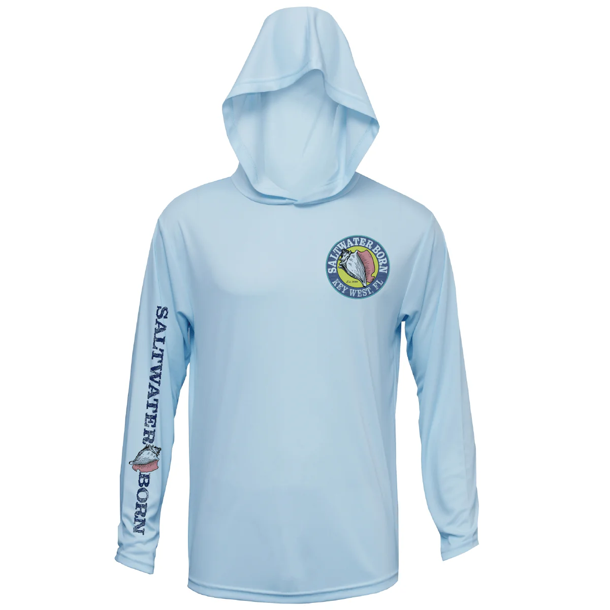 Key West, FL Stone Crab Long Sleeve UPF 50+ Dry-Fit Hoodie - Image 8
