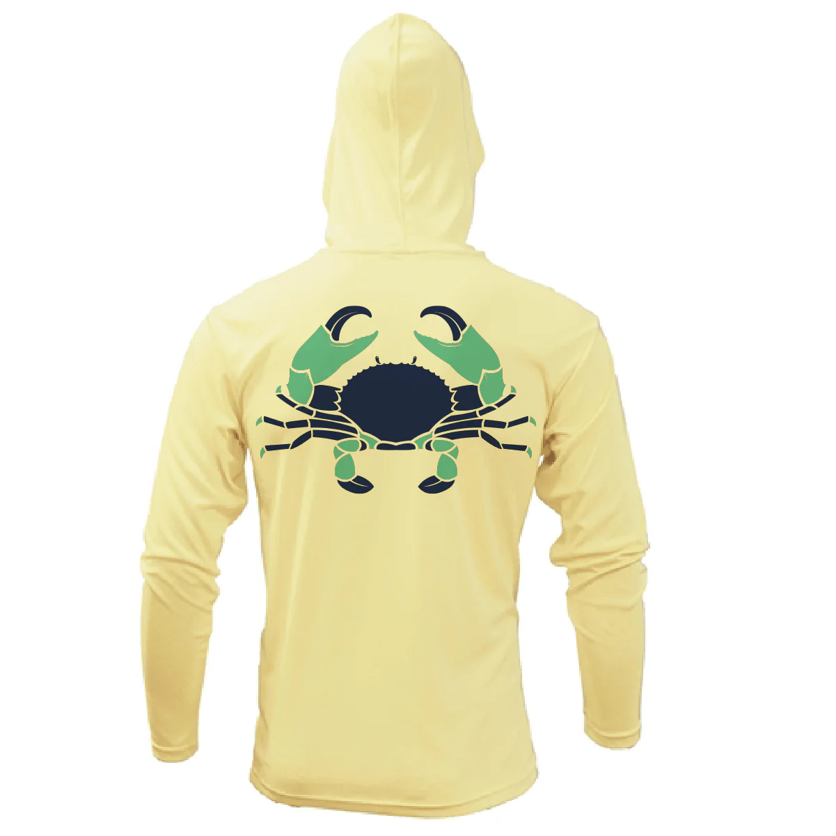 Key West, FL Stone Crab Long Sleeve UPF 50+ Dry-Fit Hoodie - Image 9