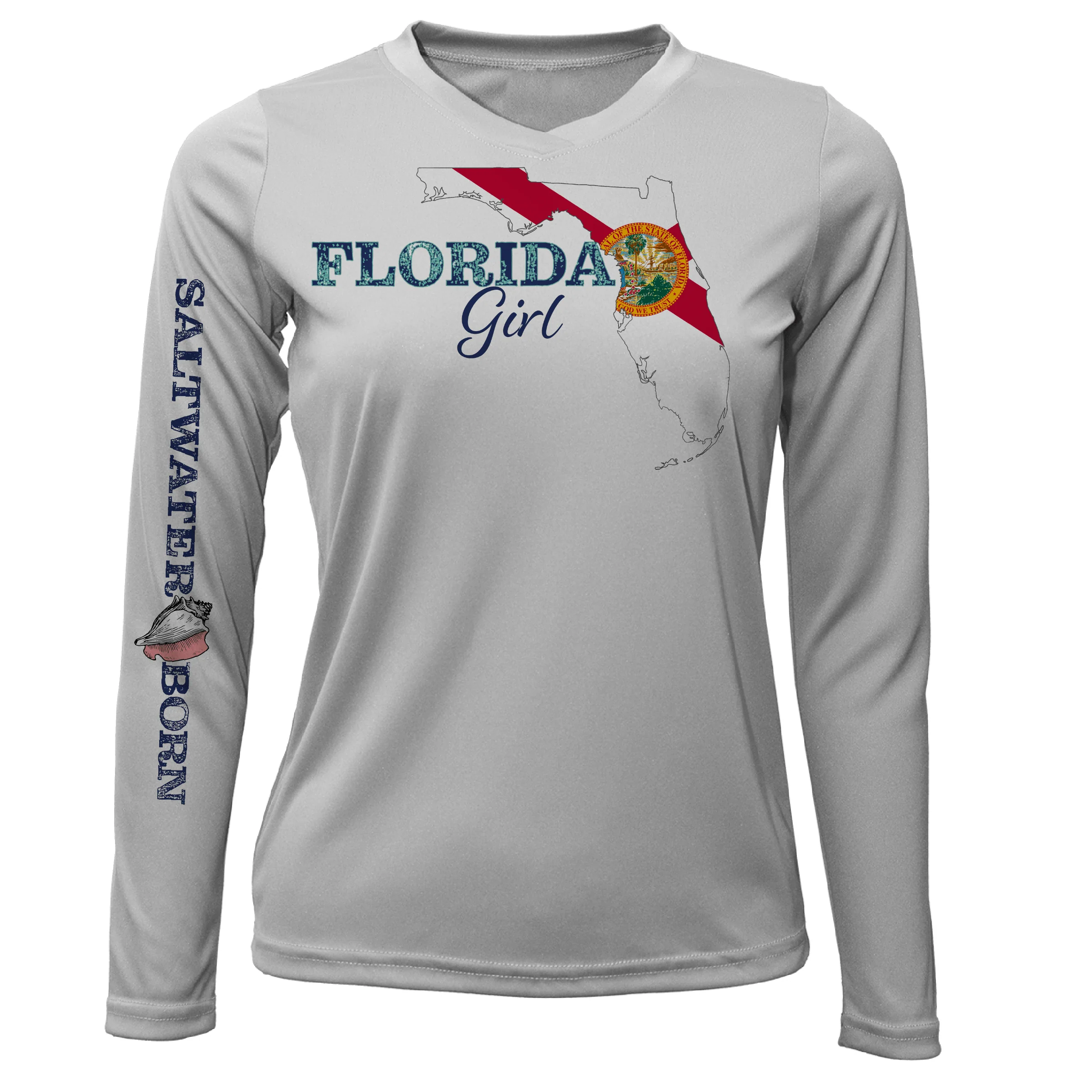 Key West Florida Girl Long Sleeve UPF 50+ Dry-Fit Shirt - Image 11