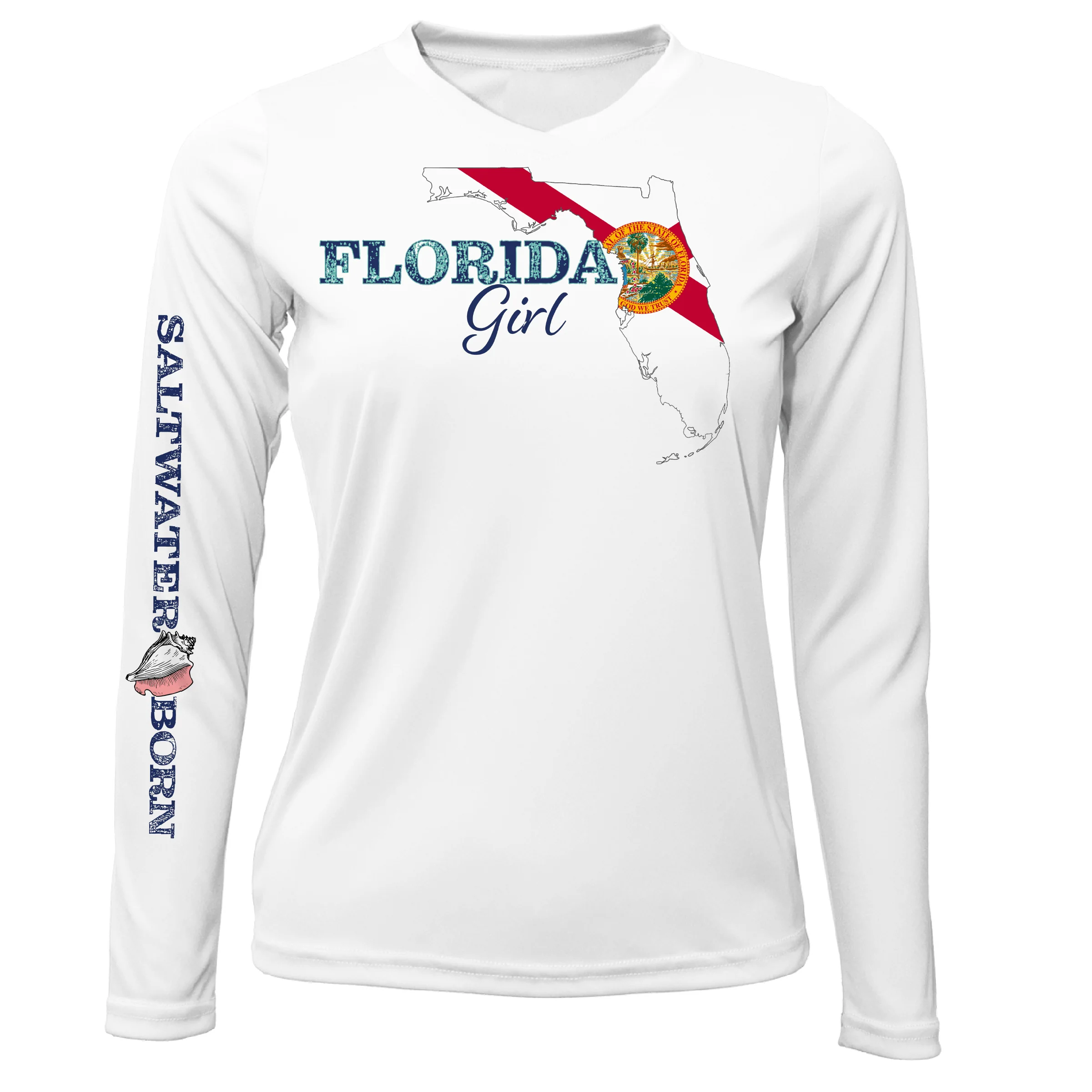 Key West Florida Girl Long Sleeve UPF 50+ Dry-Fit Shirt - Image 5
