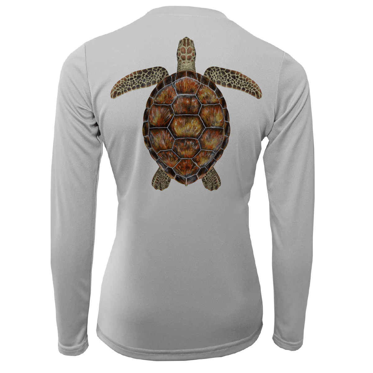 Key West Realistic Turtle Women's Long Sleeve UPF 50+ Dry-Fit Shirt - Image 10