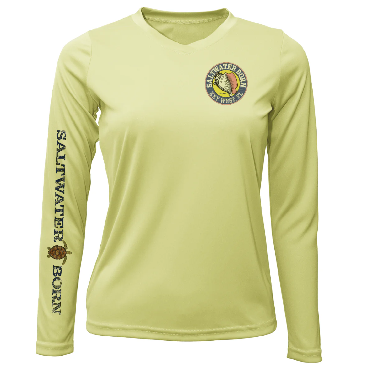 Key West Realistic Turtle Women's Long Sleeve UPF 50+ Dry-Fit Shirt - Image 12
