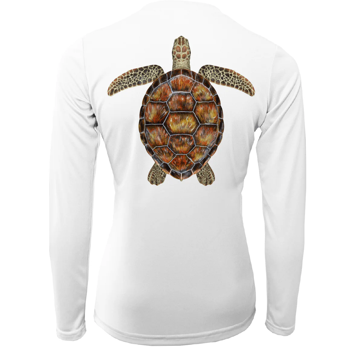 Key West Realistic Turtle Women's Long Sleeve UPF 50+ Dry-Fit Shirt - Image 5