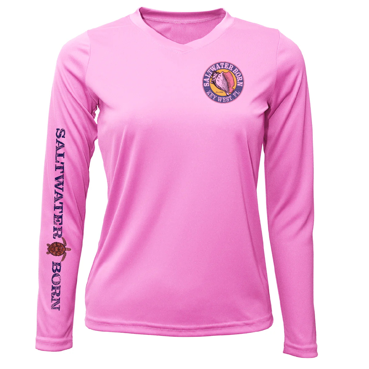 Key West Realistic Turtle Women's Long Sleeve UPF 50+ Dry-Fit Shirt - Image 8