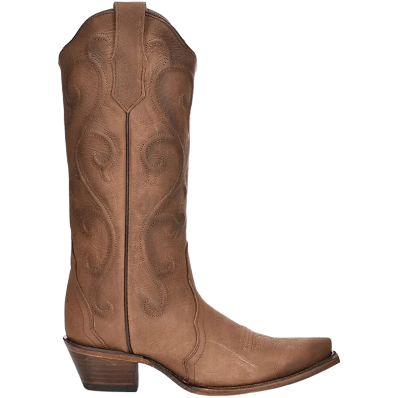 Circle G Women's Cinnamon Embroidery Snip Toe Western Boots L6014 - Image 2