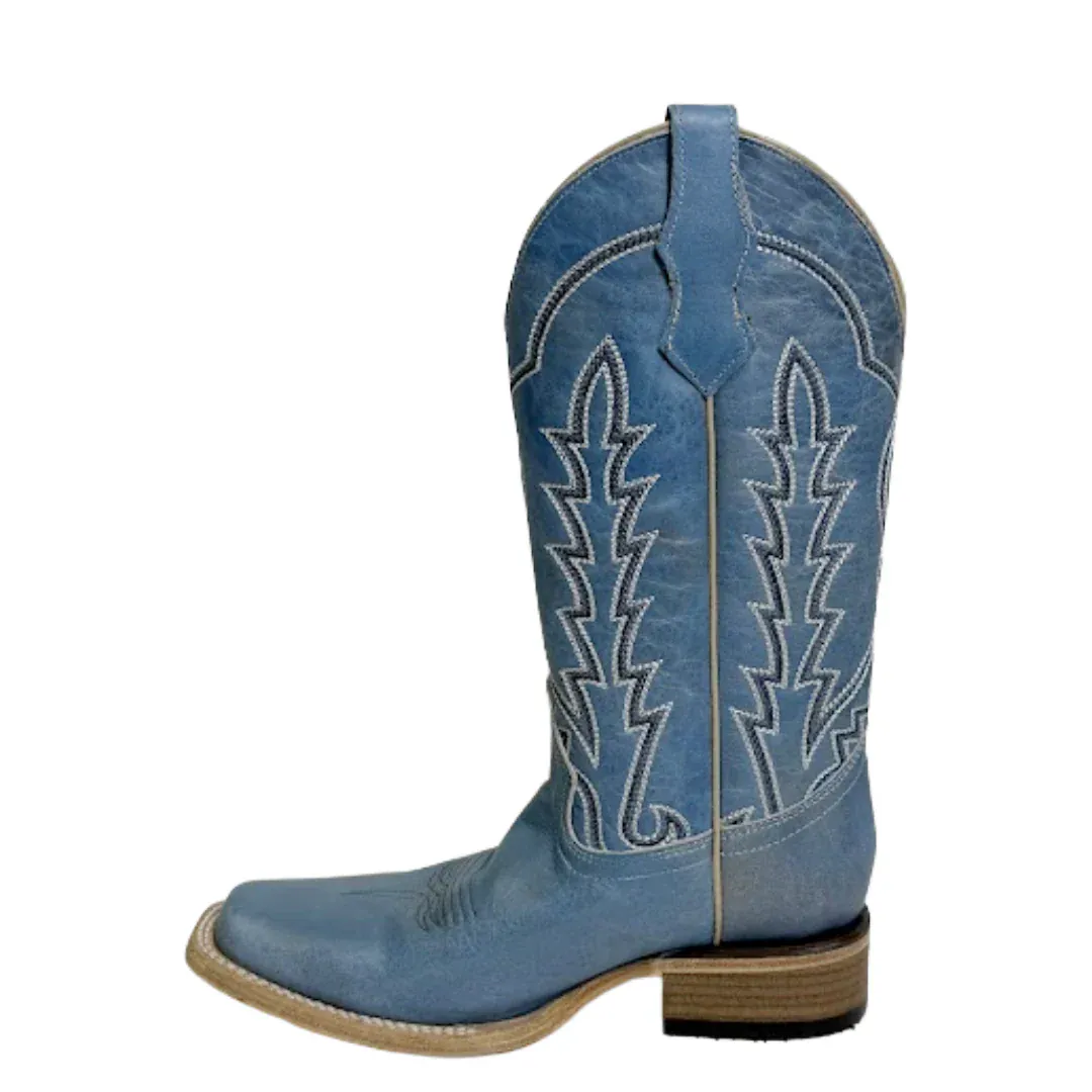 Circle G Women's Light Blue Embroidered Western Boots L6334 - Image 3