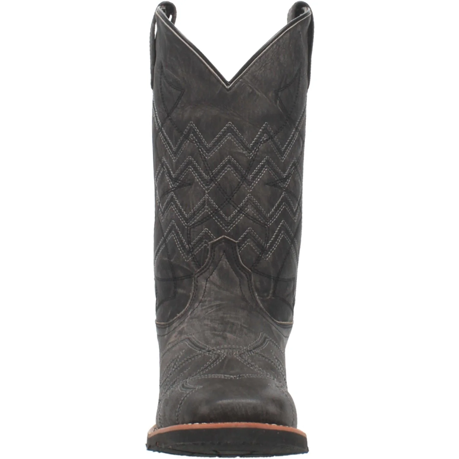 Laredo Men's Axel Black Leather Cowboy Boots 7927 - Image 3