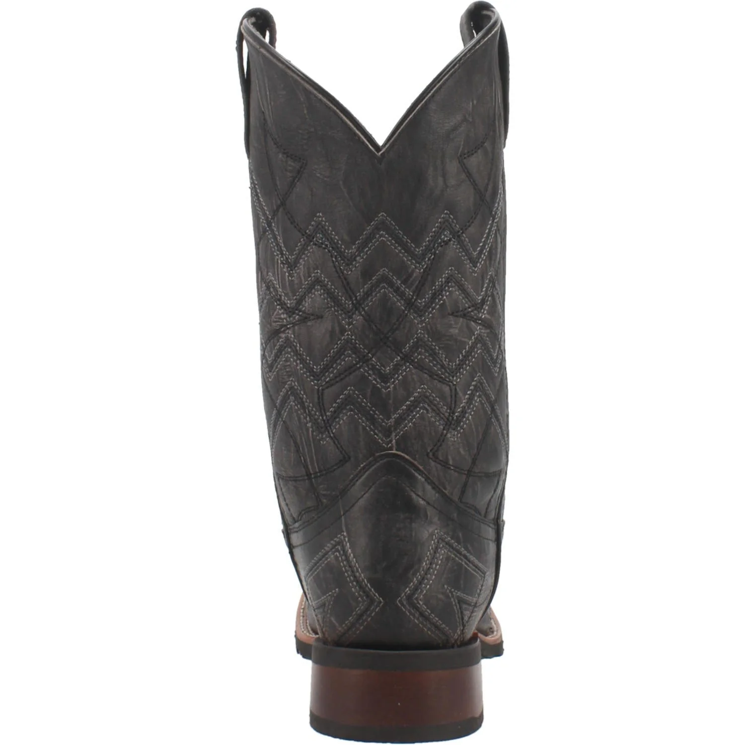 Laredo Men's Axel Black Leather Cowboy Boots 7927 - Image 4