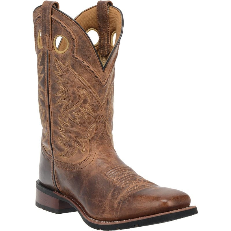 Laredo Men's Kane Distressed Tan Cowboy Boots 7812