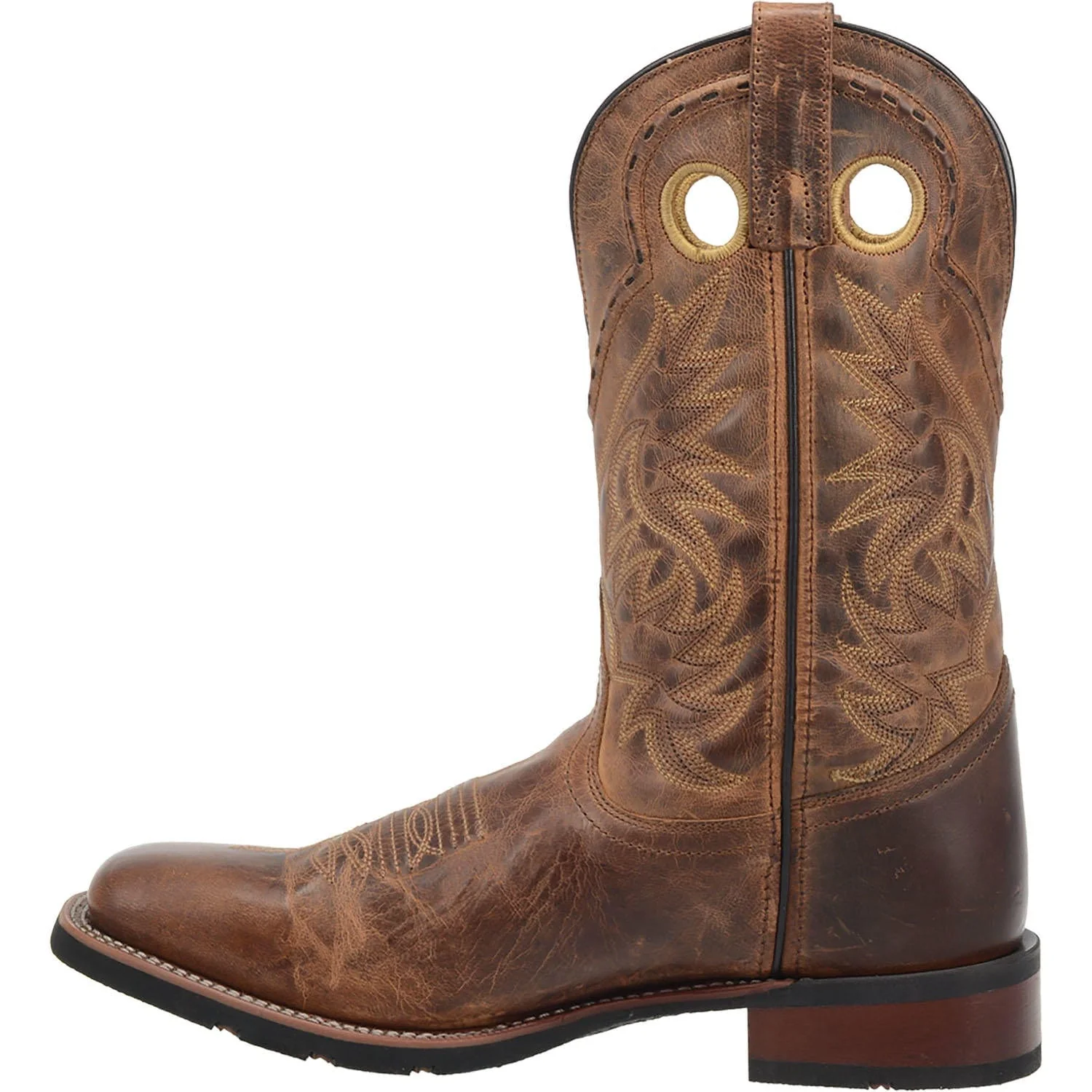 Laredo Men's Kane Distressed Tan Cowboy Boots 7812 - Image 6