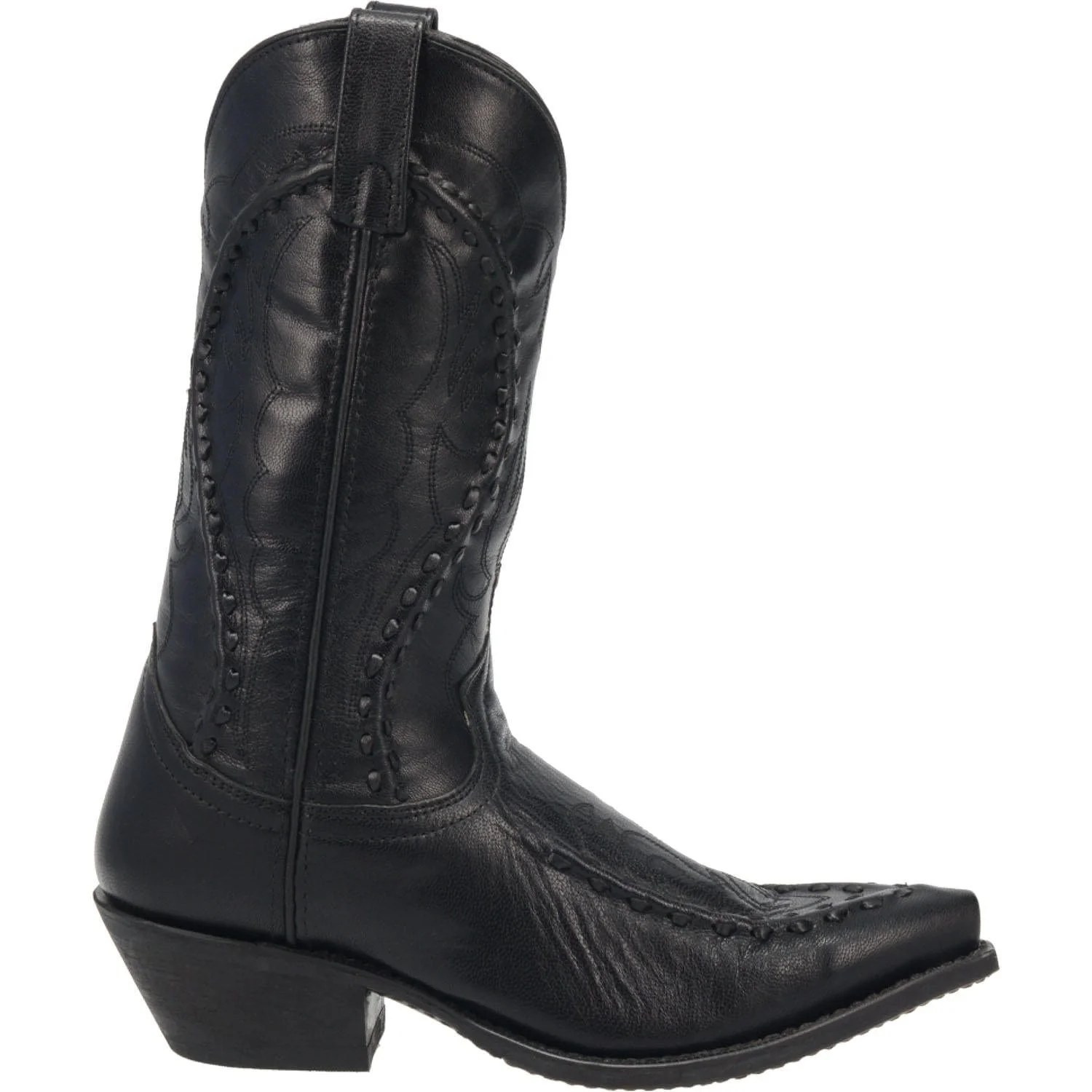 Laredo Men's Laramie Black Leather Cowboy Boots 68430 - Image 7