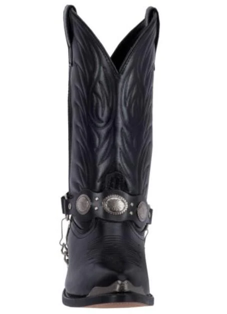 Laredo Men's Tallahassee Black J Toe Western Boots 6770 - Image 5