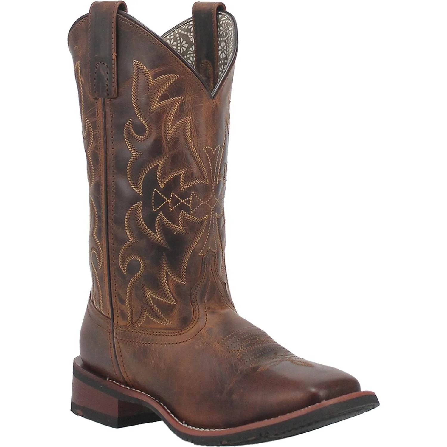 Laredo Women's Anita Tan Leather Cowgirl Boots 5602