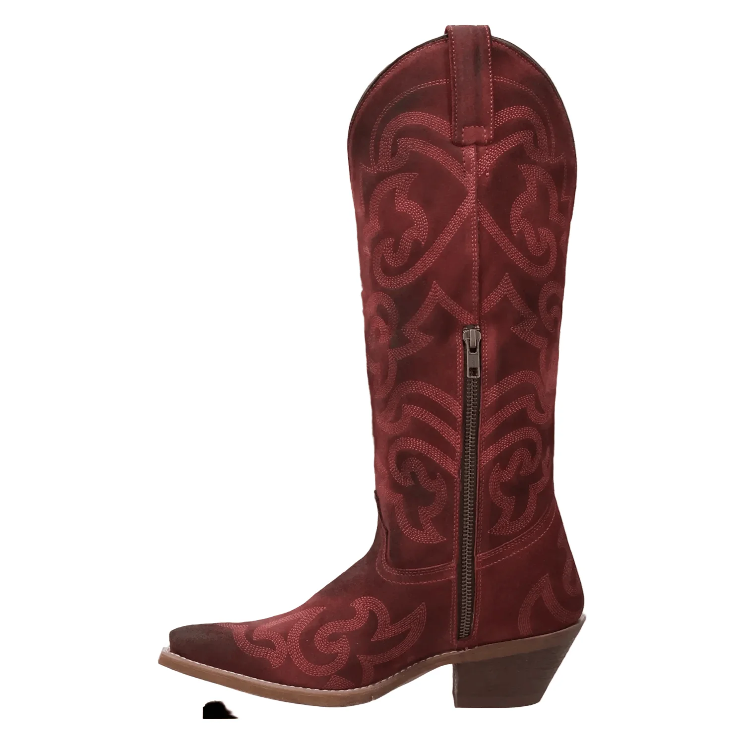 Laredo Women's Dark Red Sierra Rose Tall Western Boots 20049 - Image 3
