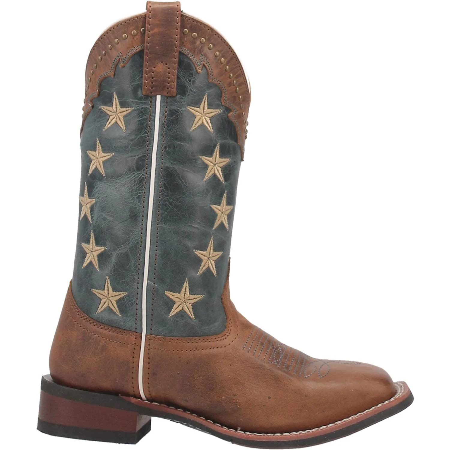 Laredo Women's Early Star Tan Leather Cowgirl Boots 5897 - Image 5