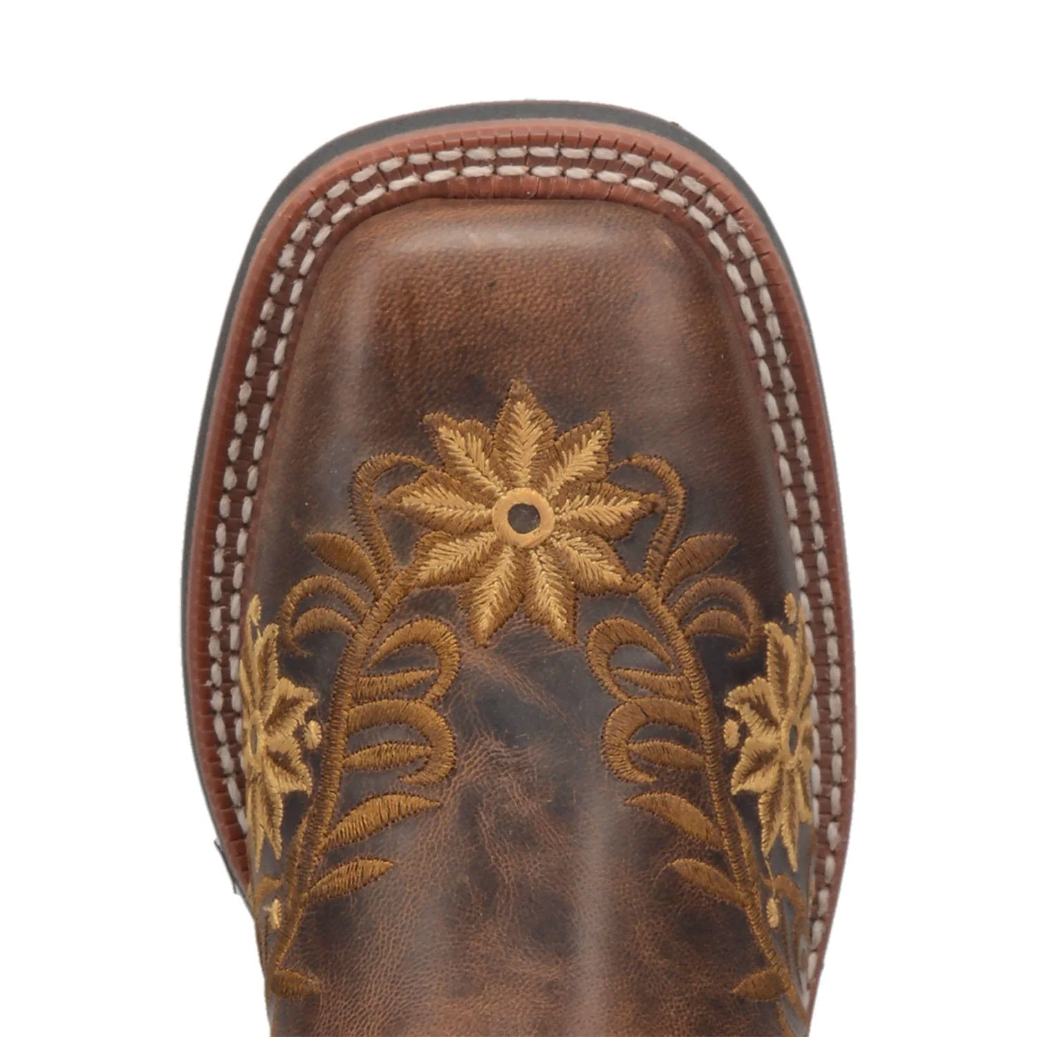 Laredo Women's Secret Garden Brown Leather Cowgirl Boots 5822 - Image 2
