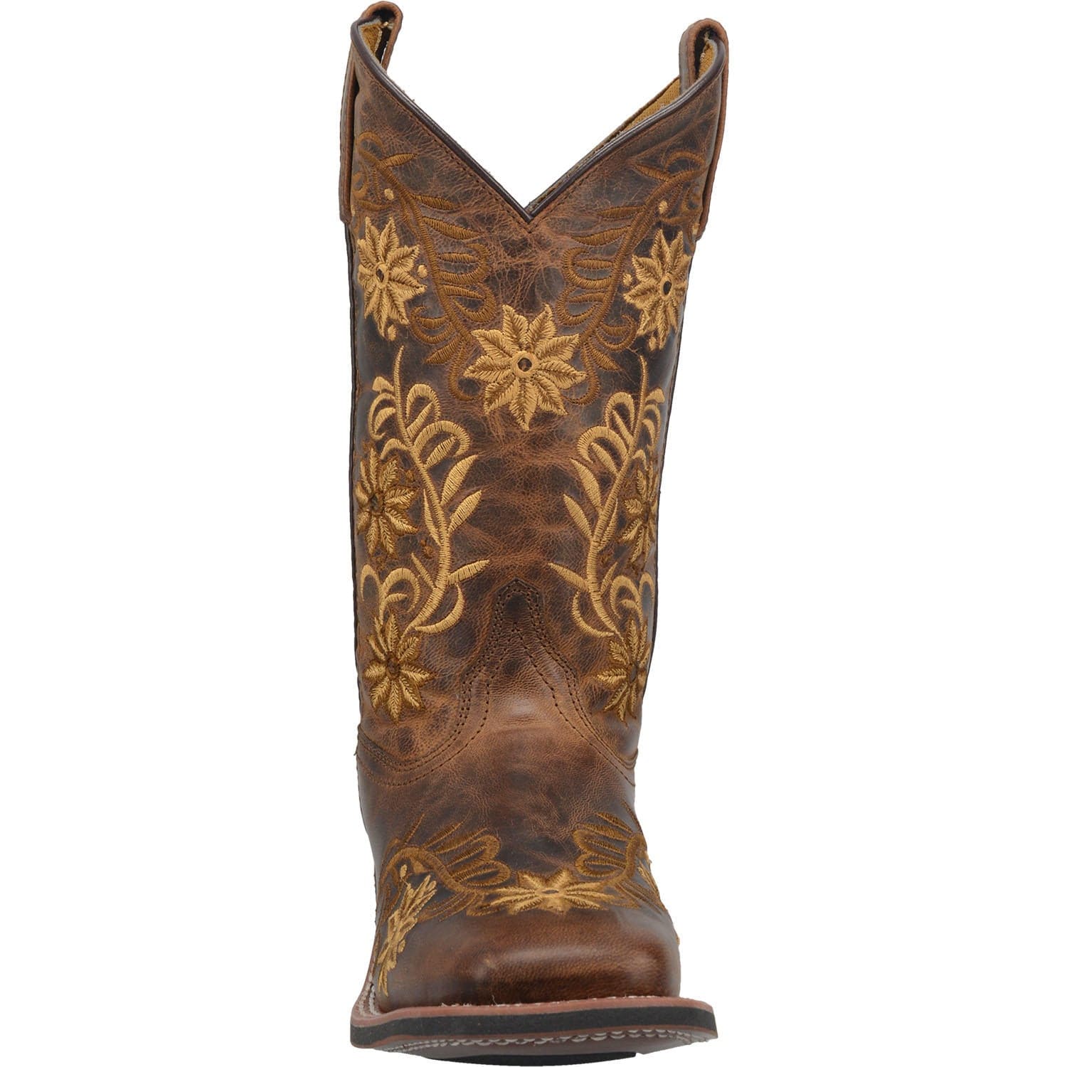 Laredo Women's Secret Garden Brown Leather Cowgirl Boots 5822 - Image 3