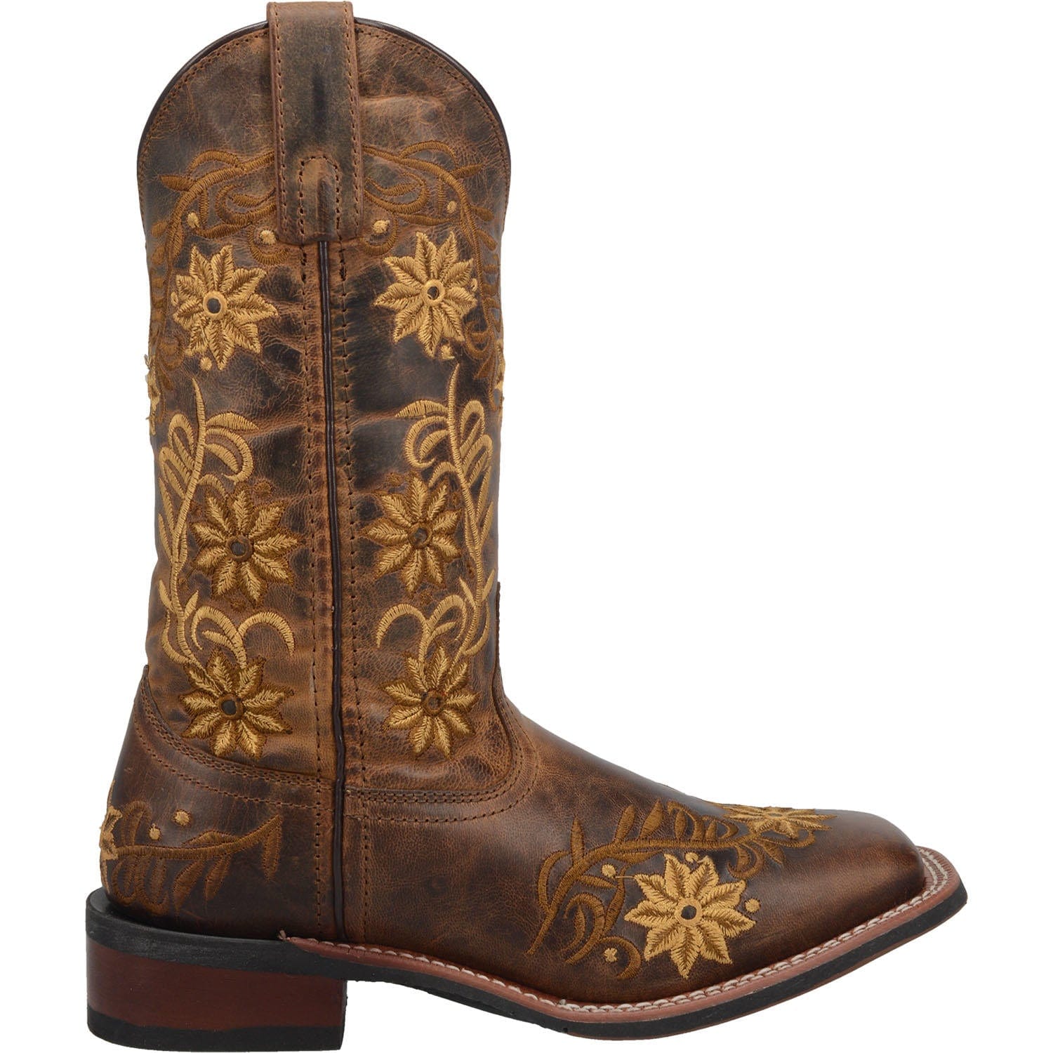 Laredo Women's Secret Garden Brown Leather Cowgirl Boots 5822 - Image 7