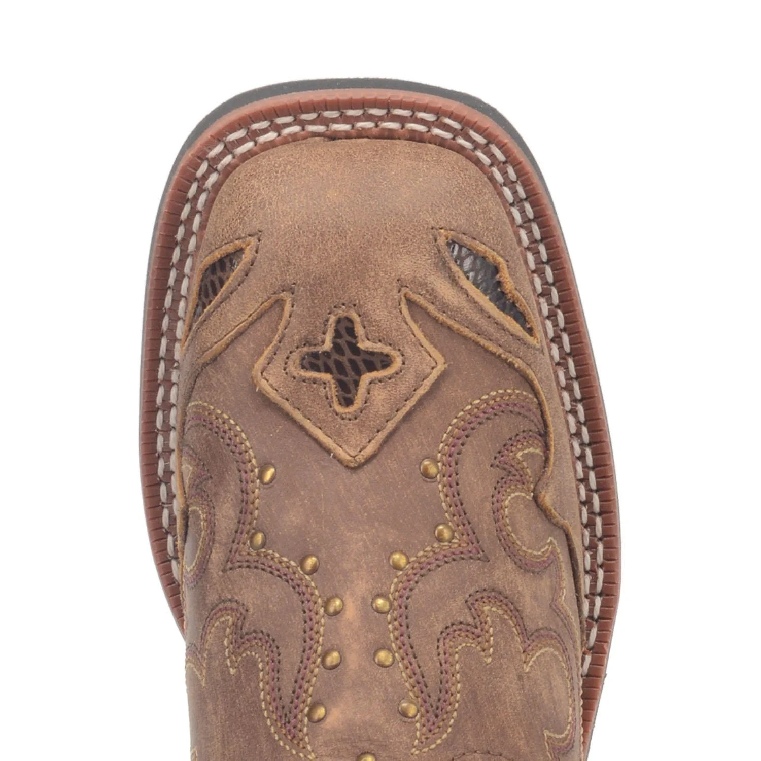 Laredo Women's Spellbound Tan Leather Cowgirl Boots 5661 - Image 2