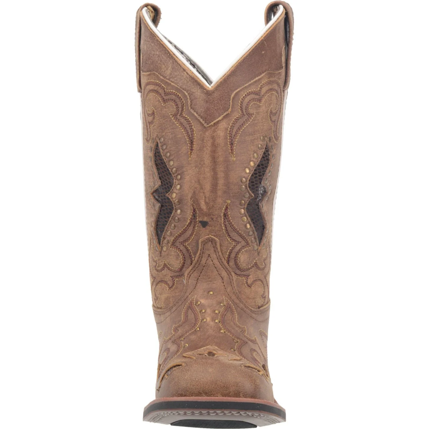 Laredo Women's Spellbound Tan Leather Cowgirl Boots 5661 - Image 3