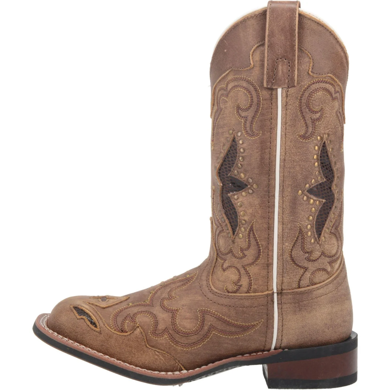 Laredo Women's Spellbound Tan Leather Cowgirl Boots 5661 - Image 5