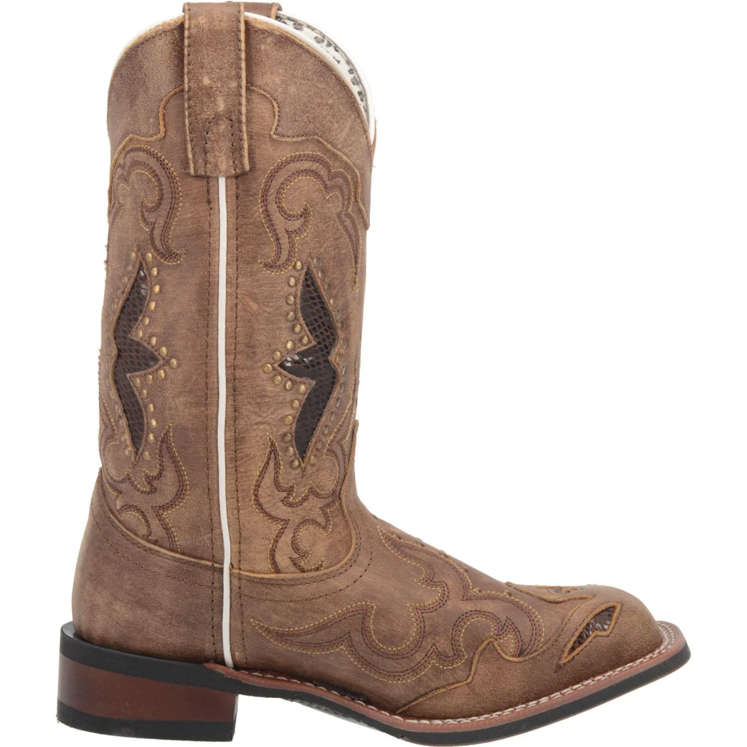 Laredo Women's Spellbound Tan Leather Cowgirl Boots 5661 - Image 6