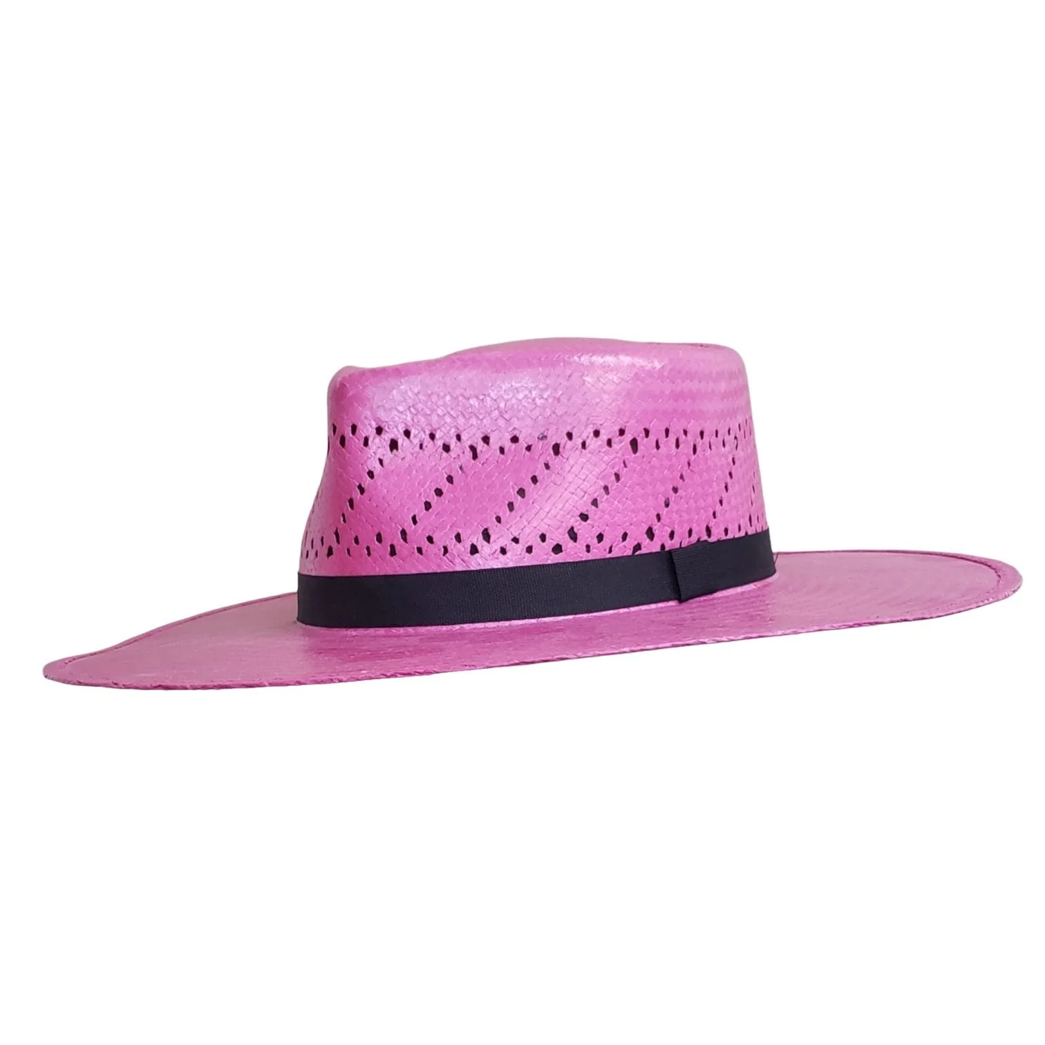 Gone Country Lolita Fuchsia - Straw Shangtung Cowboy Hat