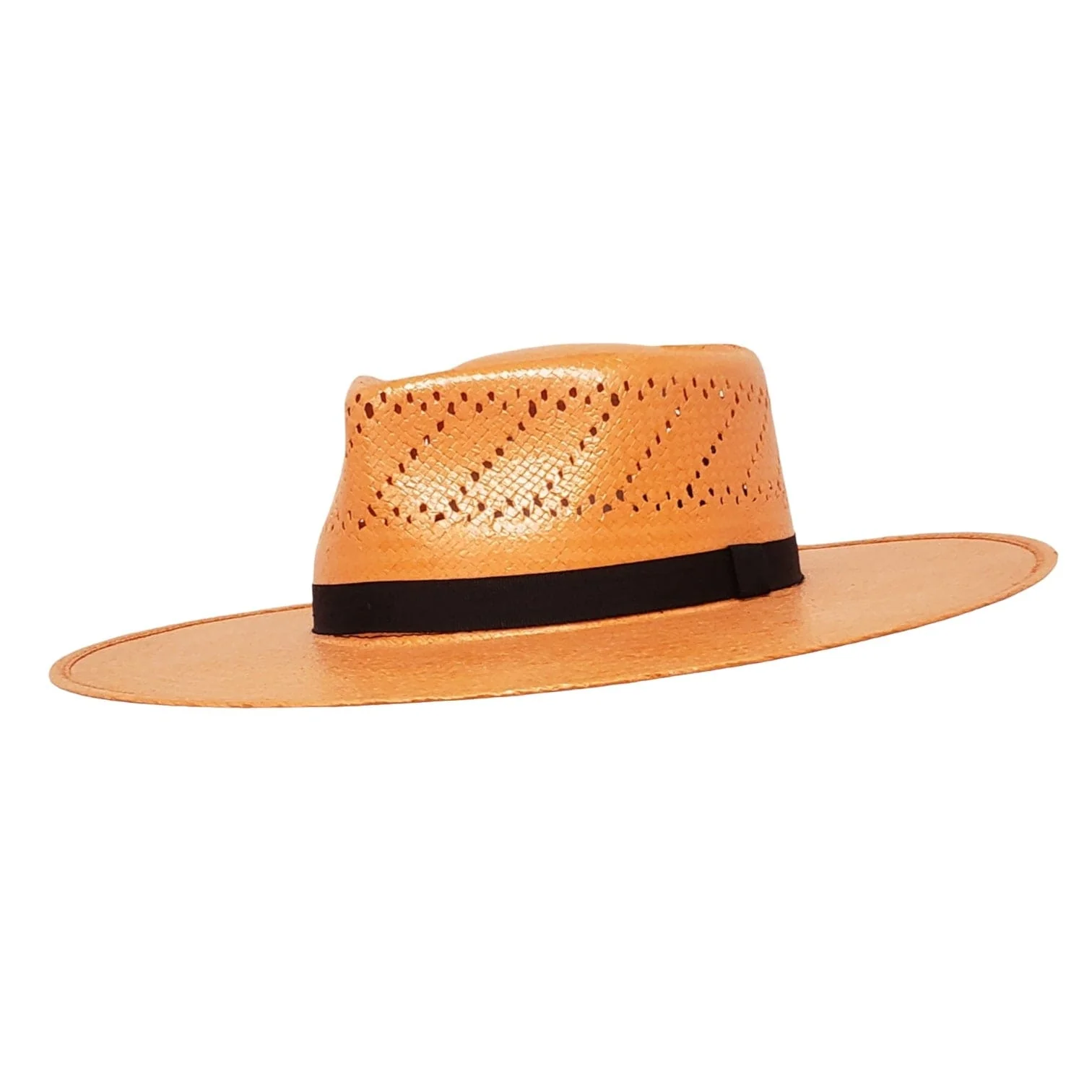 Gone Country Lolita Orange - Straw Shantung (Heartland Series) Cowboy Hat