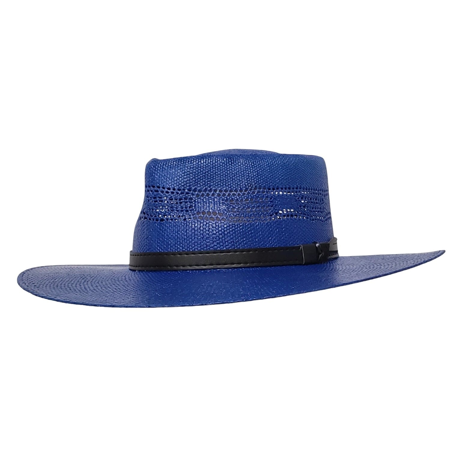 Gone Country Lolita Royal Blue - Straw Bangora (Heartland Series) Cowboy Hat