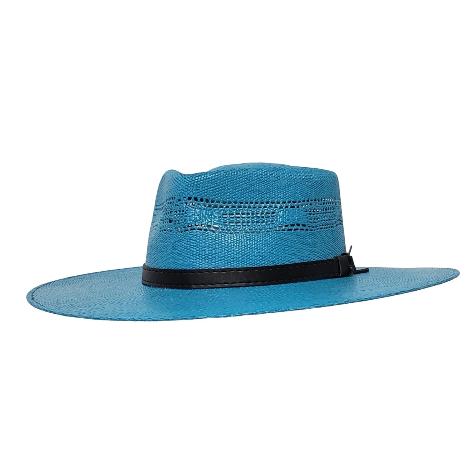 Gone Country Lolita Turquoise - Straw Bangora Cowboy Hat