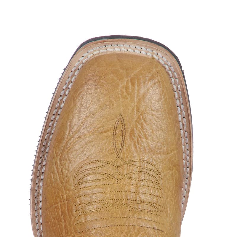 Lucchese Men's Rudy Tan/Chocolate Horseman Barn Boots M4091.WF - Image 3