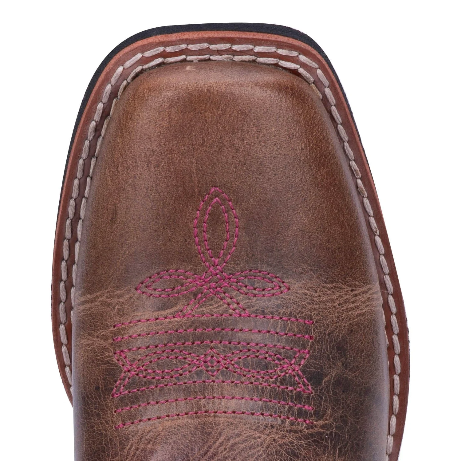 Dan Post Youth Majesty Brown/Purple Leather Cowboy Boots DPC3947 - Image 5