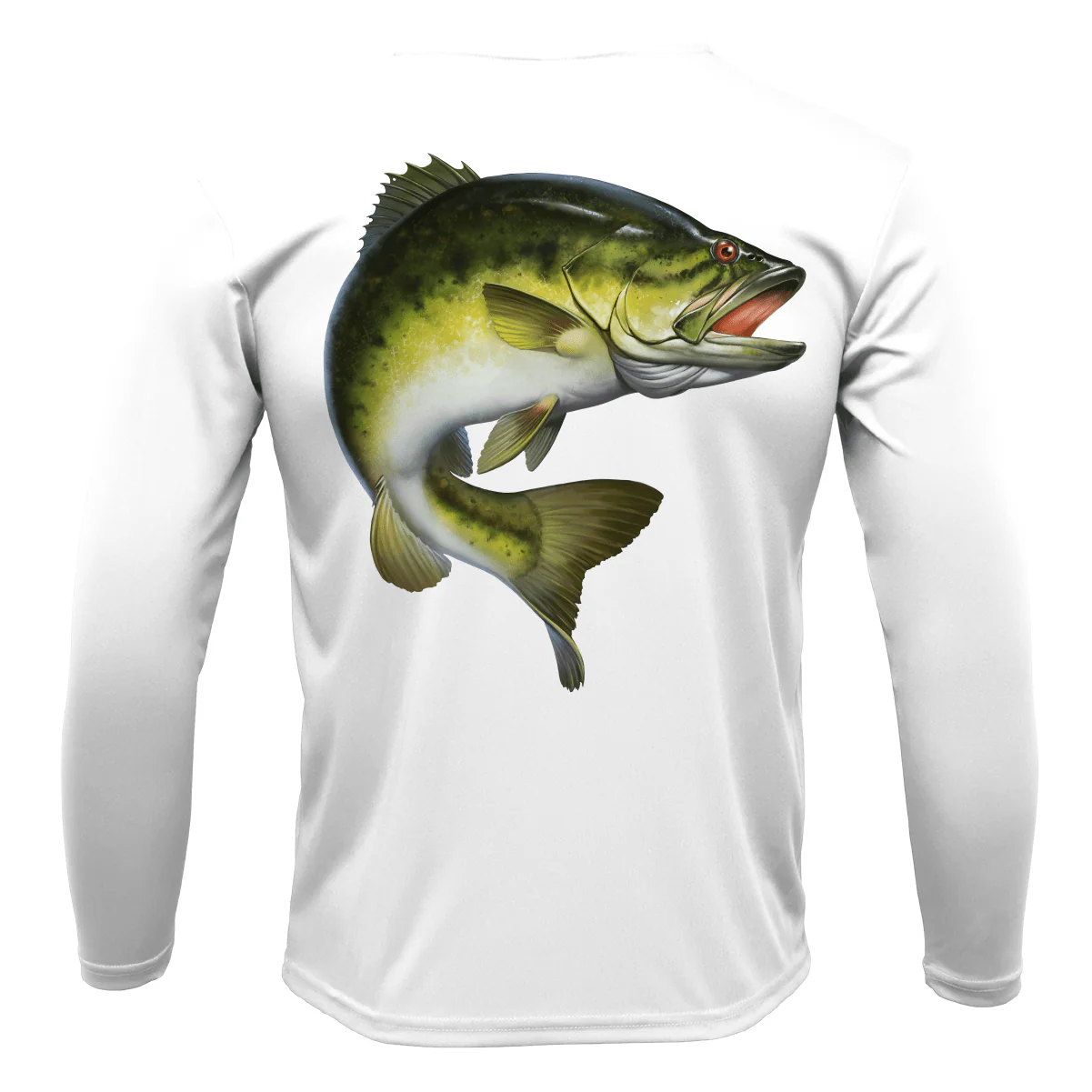 Marietta, GA Freshwater Born Largemouth Bass Men's Long Sleeve UPF 50+ Dry-Fit Shirt - Image 3