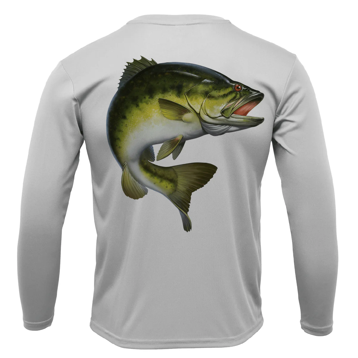 Marietta, GA Freshwater Born Largemouth Bass Men's Long Sleeve UPF 50+ Dry-Fit Shirt - Image 5