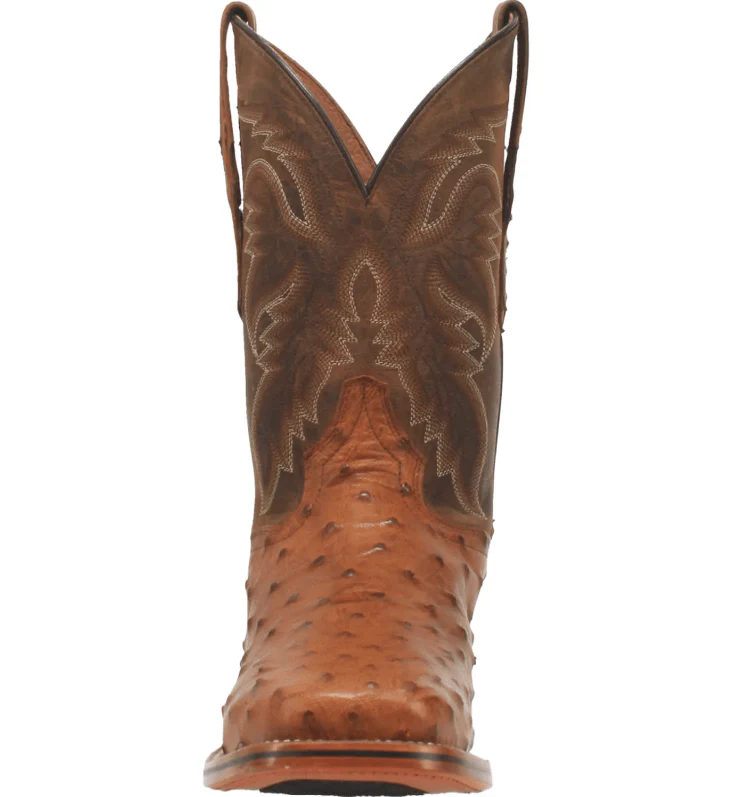Dan Post Men's Alamosa Bay Apache Full Quill Ostrich Exotic Boots DP4874 - Image 5