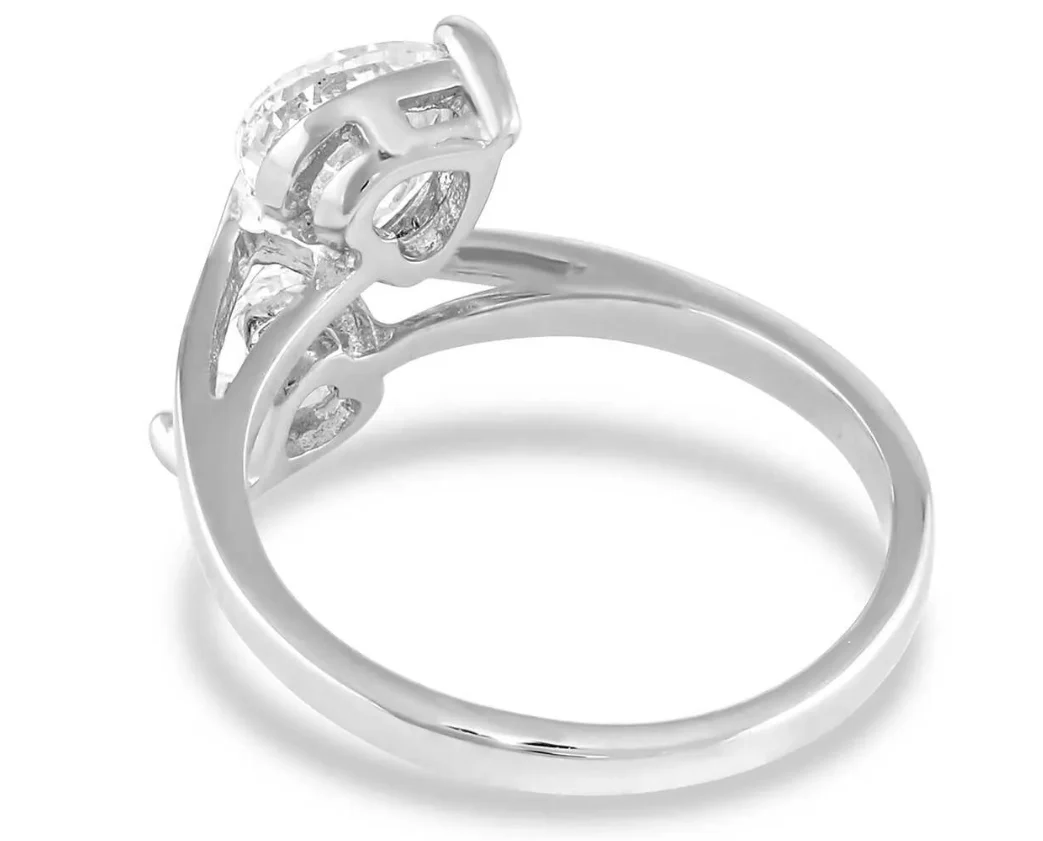 Montanta Silversmiths Women's Lily Pad Crystal Wrap Ring RG5197 - Image 2