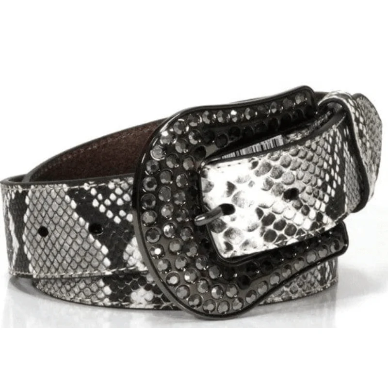Nocona Women's Snake Skin Print Embellished Belt N320001562 - Image 2